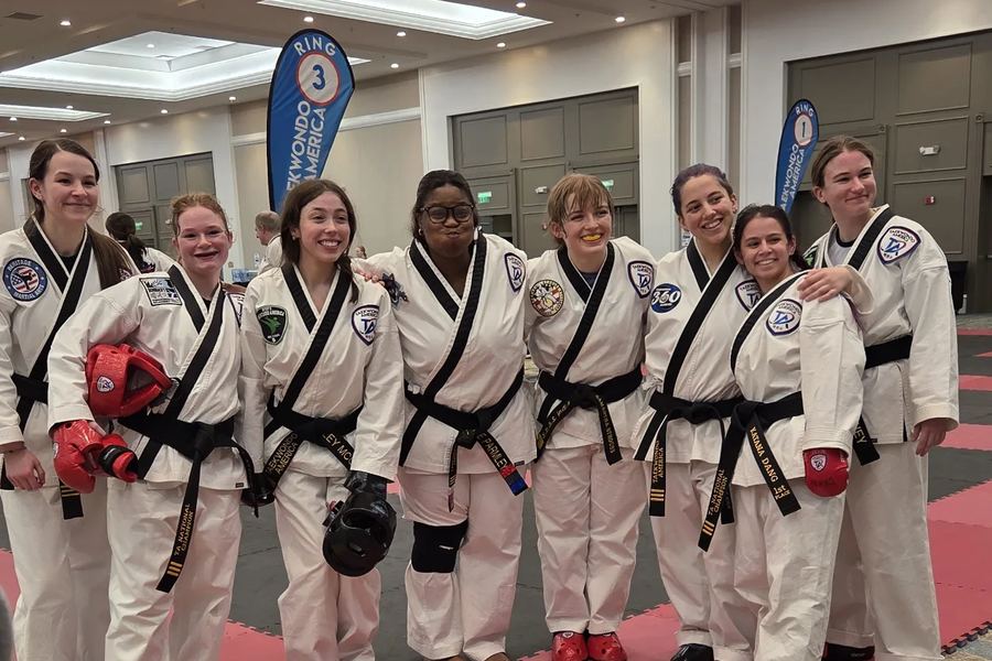 Kinetic black belts at a Taekwondo America tournament